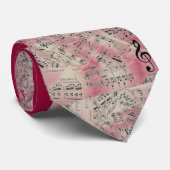 ヴィンテージの楽譜のタイ ネクタイ (ロール)