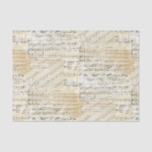 ヴィンテージの楽譜のティッシュペーパー 薄葉紙 (正面)