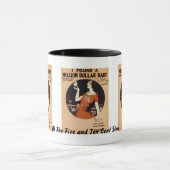 ヴィンテージの楽譜のマグ マグカップ (中央)