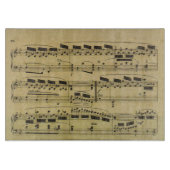 ヴィンテージの楽譜の紙の音符|のミュージシャン カッティングボード (正面)