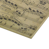 ヴィンテージの楽譜の紙の音符|のミュージシャン カッティングボード (角)