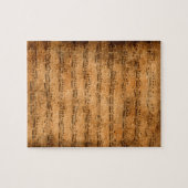 ヴィンテージの楽譜 ジグソーパズル (横)