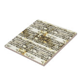 ヴィンテージの楽譜 タイル (側面)