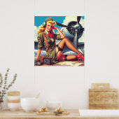 ヴィンテージの機内固定 ポスター (キッチン)