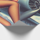 ヴィンテージの機内固定 ラッピングペーパー (角)