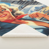 ヴィンテージの機動停止 シェルパブランケット (3/4)