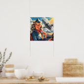 ヴィンテージの機動停止 ポスター (キッチン)