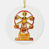 ヴィンテージの機械観覧車 セラミックオーナメント (正面)