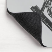 ヴィンテージの正方形及びコンパスのマウスパッド マウスパッド (コーナー)