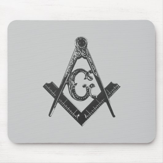 ヴィンテージの正方形及びコンパスのマウスパッド マウスパッド (正面)