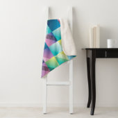 ヴィンテージの正方形：抽象芸術パターン シェルパブランケット (インサイチュ)