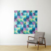 ヴィンテージの正方形:抽象芸術パターン タペストリー (インサイチュ(横))