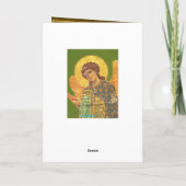 ヴィンテージの正統のikon、天使ガブリエル シーズンカード (裏面)