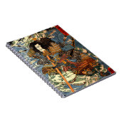 ヴィンテージの武士のUkiyo-eの日本のな絵画 ノートブック (右側)