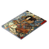 ヴィンテージの武士のUkiyo-eの日本のな絵画 ノートブック (左側)