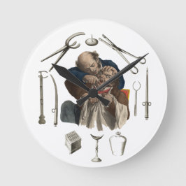 ヴィンテージの歯医者の贈り物 ラウンド壁時計