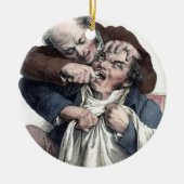 ヴィンテージの歯科医の歯の抽出 セラミックオーナメント (正面)