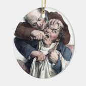 ヴィンテージの歯科医の歯の抽出 セラミックオーナメント (左)