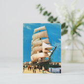 ヴィンテージの歴史的な船、サンディエゴ、スター・オブ・インド ポストカード (スタンド正面)