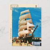 ヴィンテージの歴史的な船、サンディエゴ、スター・オブ・インド ポストカード (正面/裏面)