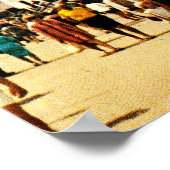 ヴィンテージの歴史船、星のインディア・サンディエゴ ポスター (角)