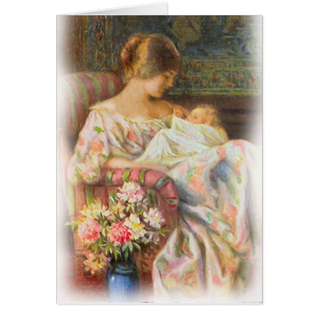 ヴィンテージの母およびベビーカード (正面)