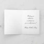 ヴィンテージの母および娘の挨拶状 カード (内部)