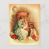 ヴィンテージの母および子供-母の日 ポストカード (正面)