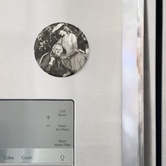 ヴィンテージの母と娘 マグネット (インサイチュ (冷蔵庫))