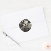 ヴィンテージの母と娘 ラウンドシール (封筒)