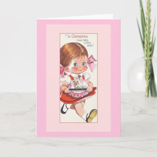 ヴィンテージの母の日のカード カード (正面)