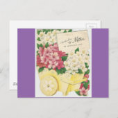 ヴィンテージの母の日の花のカート ポストカード (正面/裏面)