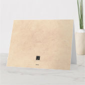 ヴィンテージの母の日カード カード (裏面)