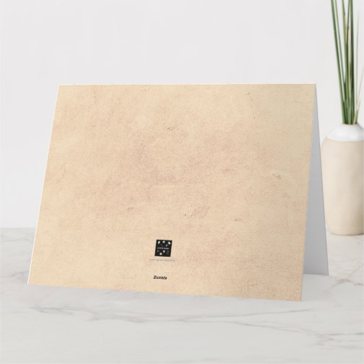 ヴィンテージの母の日カード カード (裏面)