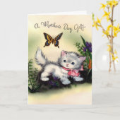 ヴィンテージの母の日 カード (黄色い花)