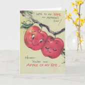 ヴィンテージの母の日 - 私の妻へ カード (黄色い花)