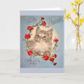 ヴィンテージの母の日-私の娘への…、 カード (黄色い花)