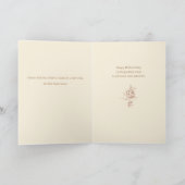 ヴィンテージの母子ピッキングさくらんぼ カード (内部)