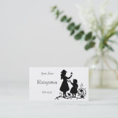 ヴィンテージの母子供のベビーシッターの名刺 名刺 (スタンド正面)