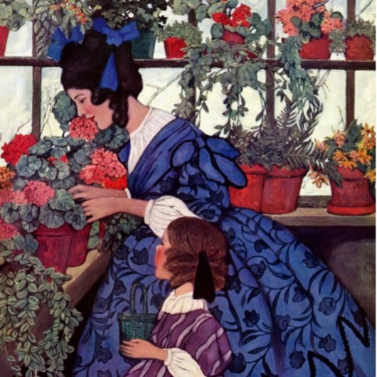 ヴィンテージの母子 マグカップ