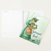 ヴィンテージの母猫と子猫 プランナー手帳 (ディスプレー)