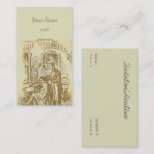 ヴィンテージの毛のブラシをかけること 名刺 (正面/裏面)