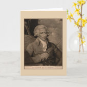 ヴィンテージの氏deセントジョージのフェンシングのメッセージカード カード (黄色い花)