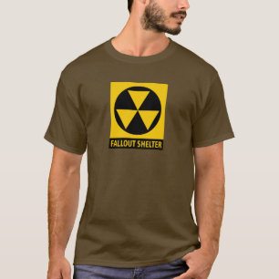 ヴィンテージの民間防衛の原爆の原子灰避難所 Tシャツ