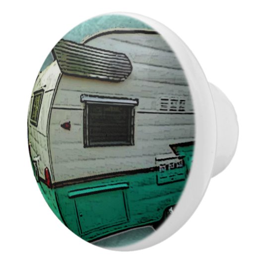 ヴィンテージの水のキャンピングカーの引出しのノブ セラミックノブ (右)