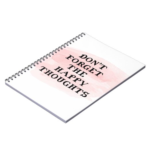 ヴィンテージの水の色は忘れ幸せな考えを行わない ノートブック (左側)