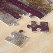 ヴィンテージの水の色は野生の西ロデオ女性のカーボーイで ジグソーパズル (側面)