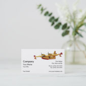 ヴィンテージの水上飛行機 名刺 (スタンド正面)