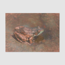 ヴィンテージの水中の岩に座るフクロウ