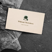 ヴィンテージの水彩樹の名刺 名刺